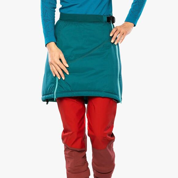 DIRECT ALPINE Betty Quilted Insulated Skirt Navy Blue Small S - Picture 1 of 11